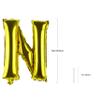 Gold Letter N Balloons 16 Inch, Mylar Foil Letter Alphabet, Hanging, Reusable for girls boys adults Birthday,Surprise,Wedding, Celebration, Sports Party Event Decoration Supplies view 2