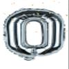 Silver Letter O Balloons 16 Inch, Mylar Foil Letter Alphabet, Hanging, Reusable for girls boys adults Birthday,Surprise,Wedding, Celebration, Sports Party Event Decoration Supplies view 1
