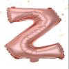 Rose Pink Letter Z Balloons 16 Inch, Mylar Foil Letter Alphabet, Hanging, Reusable for girls boys adults Birthday,Surprise,Wedding, Celebration, Sports Party Event Decoration Supplies view 1