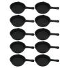 10pcs Miniature Skillet Mini Cast Plastic Iron Skillet Small Frying Pan Set for Baked Cookie Brownie Dollhouse Kitchen Accessories Decor view 1