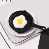10pcs Miniature Skillet Mini Cast Plastic Iron Skillet Small Frying Pan Set for Baked Cookie Brownie Dollhouse Kitchen Accessories Decor view 2
