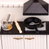 10pcs Miniature Skillet Mini Cast Plastic Iron Skillet Small Frying Pan Set for Baked Cookie Brownie Dollhouse Kitchen Accessories Decor view 3