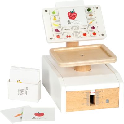 small foot 12418 "Fresh" Wooden Scales, Multifunctional Game Accessory from 3 Years
