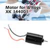 1/14 RC Car Carbon Brush Motor Silver Metal Carbon Brush Motor 550 RC Car Accessory Spare Parts for WLtoys 144001 view 2