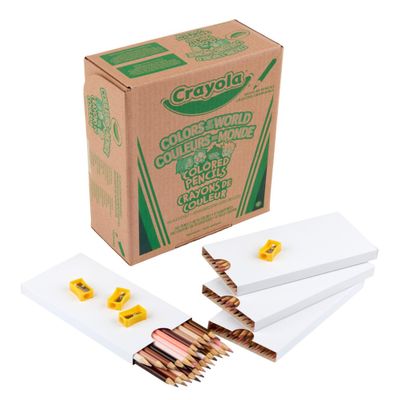 Crayola Colors of the World Skin Tone Colored Pencils Classpack (240ct), Bulk Colored Pencils for Classrooms, Teacher Supplies, Gifts