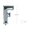 Silver Letter F Balloons 16 Inch, Mylar Foil Letter Alphabet, Hanging, Reusable for girls boys adults Birthday,Surprise,Wedding, Celebration, Sports Party Event Decoration Supplies view 2