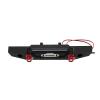 1/10 RC Car Metal Front Bumper Set Black Front Bumper with Hooks and LED Lights RC Car Accessory Spare Parts for Axial SCX10 & SCX10 II view 2