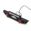 1/10 RC Car Metal Front Bumper Set Black Front Bumper with Hooks and LED Lights RC Car Accessory Spare Parts for Axial SCX10 & SCX10 II view 4
