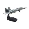 B Baosity 1/100 USA F22 Aircraft Diecast Fighter, Simulation Kids Toys Plane Model, Airplane with Base for Cafes Livingroom Decorations, Black Base view 1