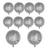 10 PCS Silver Disco Balloon 4D Round Balloon 70s 80s 90s Theme Disco Balloon Decorations Bachelorette Party Birthday Party Supplies view 1