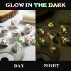 Metal DND Dice, DNDND 7 PCS Glow in The Dark Metallic D&D Dice Set with Gorgeous Gift Case for Dungeons and Dragon Tabletop Game (Glow in The Dark Pink) view 3