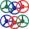 6 Pack Playground Steering Wheel Plastic Swingset Ship Wheel Playset Steering Wheel Toys for Kids Playground Playhouse Treehouse Accessories (Color Set 2) view 1