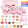 Tea Party Set for Little Girls, 49PCS Princess Tea Time Toys Including Tea Set Dessert Carrying Case, Kids Kitchen Pretend Playset, Montessori Toys for Toddlers 3 - 8 Year Old Girl Birthday Gifts view 3