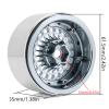 INJORA 2.2" Beadlock Wheel - Offset -10mm Aluminum Turbine Rim for SCX10 TRX4 VS4-10 Gen8 1/10 RC Crawler Car(Grey) view 3