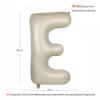 Big Alphabet Foil Balloons - 40 In Cream White Letter E, Beige Large Inflating Balloons for Boys Girls Birthday Party, Baby Shower Decoration view 2