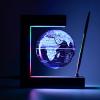 BEBEVOGUE Personalized Magnetic Levitation Floating Globe with LED Light & Pen Lighting World Globe for Office Home Desk Gadget Decor Cool Stuff Birthday Gift for Men Kids Boss Boys (Silver) view 2