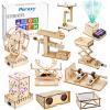 10 in 1 STEM Kits for Kids 8-10-12, Science Crafts Building Kits, Toys for Ages 8-13, Gifts for 8 9 10 11 12 13 Year Old Boys and Girls, Wooden 3D Puzzles, Educational Projects view 1