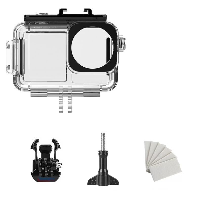 ELBFAE for DJI OSMO Action 3 Waterproof Shell Diving Protection Shell with A Waterproof Depth of 40 Meters Action Camera Accessories (Size : Waterproof case)