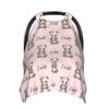 Personalized Baby Car Seat Canopy & Nursing Cover by Panda Minky - Minky Fabric Carrier & Stroller Covers for Newborns view 1