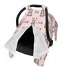 Personalized Baby Car Seat Canopy & Nursing Cover by Panda Minky - Minky Fabric Carrier & Stroller Covers for Newborns view 2