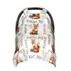 Personalized Winter Carseat Cover for Baby Custom Name Car Seat Canopy for Newborn Baby Boys Girls 2 in 1 Mom Nursing Breastfeeding Covers Fox Minky Baby Carrier Stroller Covers view 1