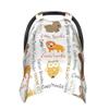 Personalized Car Seat Canopy Breastfeeding Cover Custom Name Baby Stroller and Carseat Cover for Newborn Baby Boys Girls 2 in 1 Mom Nursing Breastfeeding Covers Woodland Minky Baby Blanket view 1