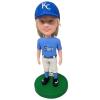 Custom Bobblehead Baseball Player Coach Batter, Professional Batter Hitting a Home Run Custom Bobblehead,Sports Custom Bobblehead, Birthday Gift view 1