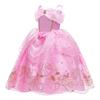 Aurora Princess Costume for Girls Birthday Party Outfit Halloween Cosplay Dress up with Accessories for 7-8 view 3