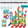 ailixinda 197 PCS Marble Toy Premium Set,STEM Educational Building Block Toy,Marble Track Race Set with 50 Glass Marbles for Boys & Girls,Construction Building Blocks Toys for Kids view 2