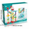 ailixinda 50 PCS Marble Toy Premium Set,STEM Educational Building Block Toy,Marble Track Race Set with 15 Glass Marbles for Boys & Girls,Construction Building Blocks Toys for Kids view 4