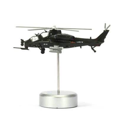 ZEZEFUFU 1:100 Scale Alloy Chinese Armed WZ-10 Helicopter Airplane Model Home Office Decoration Gifts
