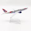 ZEZEFUFU 1/400 Scale 15cm Aircraft British B777 Plum Alloy Plane Model Home Office Decoration Gifts view 2
