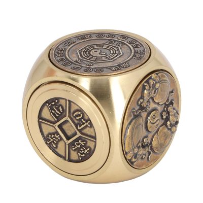 Keenso Compact Fidget Toy for Stress Relief, Brass Material for Home, Office, or Travel Use