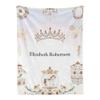 Seamaid Custom Baby Blankets with Name Personalized Baby Blankets for Girls Personalized Baby Gifts Custom Princess Crown Blanket for Girls - Fairy Princess 40x50in view 1