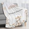 Seamaid Custom Baby Blankets with Name Personalized Baby Blankets for Girls Personalized Baby Gifts Custom Princess Crown Blanket for Girls - Fairy Princess 40x50in view 2