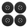 1/18 RC Car Tires Replacement Part, RC Wheels and Tires 4PCS Wear Resistant High Strength Solid Construction for Car (Black) view 1