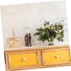 Parliky Wooden Easter Basket Natural Rattan Basket Houseware Storage Wicker Woven Flower Storage s Wood Chip Woven Woodchip Baby Bamboo Box Boy view 3