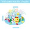 DERAYEE Easter Bonnet Kit, Chick Bunny Egg DIY Art Craft Kits Make Your Own Cute Hat for Easter Craft (Blue) view 2