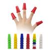 10pc Double Red Thimble Nested Double Finger Cap Professional Magic Props Red Finger Caps Gimmick Close up Real Street Stage Magic Trick view 1
