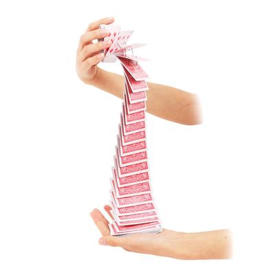Waterfall Card Variable Poker Props Magic Elevator Pull Card Close-Up Stage Talent Street Creative Magic Props Magic Tricks Stage Close up Magic Special Deck Magic Illusion Gimmick Props for Magicians