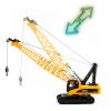 Qcar 1/35 Heavy Duty Construction Metal Crawler Crane, Truck Crane Vehicle Toys for Kids, Outdoor Sandbox Car Toys, Birthday Gift Toddler Boy Kid view 2
