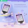 KOKODI Kids Smart Phone Toys, Birthday Gifts Unicorn Toddler Play Phone for Girls 3-10, Touchscreen HD Dual Camera Cell Phone, Travel Toy Preschool Learning Toy for Kids (Purple) view 2
