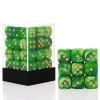 36 Mini Dice Set, 12mm 6 Sided D6 Game Dice, Two Colours (Dark Green & Light Green) with Portable Gaming Box view 1