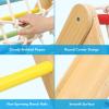 2 in 1 Climbing Toy for Toddlers, 3-Sided Montessori Wooden Triangle Climber with Sliding Ramp, Climbing Net & Board view 3