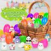 24 Pack Easter Eggs Filled with Squishy Toys, Easter Basket Stuffers Fillers with Kawaii Animals Toys, Kids Easter Theme Party Favors & Classroom Prizes, Ideal Easter Eggs Gifts for Boys Girls view 2