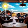 1Pc Solar Powered Dancing Toys,Angel Solar Dancing Figures,Solar Powered Shaking Hand Doll Toys,for Car Decoration Window Car Dashboard Automotive Interior Accessorie Solar Power Kits Toys and Games view 3