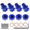 1/10 RC Crawler Car 14mm to 17mm Wheel Hex Hub Adapter Model Car DIY Replacement for Arrma Senton Granite 4X4 3S, 4 Pack view 1