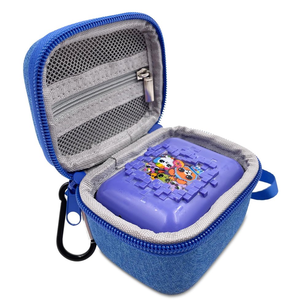 Hard Carrying EVA Case for Bitzee Interactive Toy Digital Pet with 15 Animals Virtual Electronic Pet, Protective Storage Accessory Compatible with Bitzee 3D Interactive Pets React to Touch (Blue)