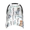 Personalized Baby Car Seat Canopy Minky Woodland Baby Blanket Custom Name Baby Car Seat Cover Girls Boys Infant Newborn Carseat Canopy Nursing Cover for Stroller Car Seat Canopies view 1