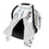 Personalized Baby Car Seat Canopy Minky Woodland Baby Blanket Custom Name Baby Car Seat Cover Girls Boys Infant Newborn Carseat Canopy Nursing Cover for Stroller Car Seat Canopies view 2